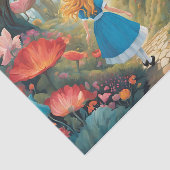 Papier Mousseline Alice In Wonderland Decoupage Tissue Paper (Détail)