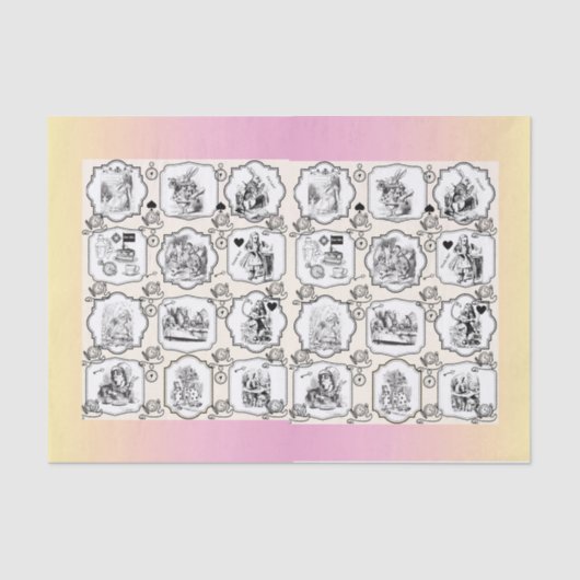 Papier Mousseline Alice Tissue Paper - 15 gsm (10 lb), blanc (Recto)