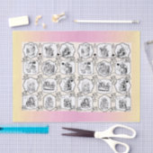 Papier Mousseline Alice Tissue Paper - 15 gsm (10 lb), blanc (Artisanat)