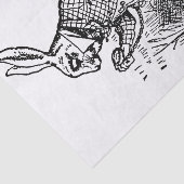 Papier Mousseline Alice vintage au pays des merveilles (Détail)