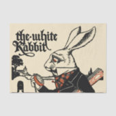 Papier Mousseline Alice White Rabbit Classic Wonderland (Recto)