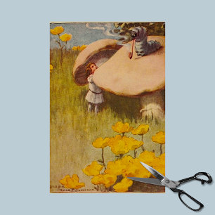 Papier Mousseline Alice's Adventures in Wonderland Caterpillar