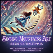 Papier Mousseline Alice's Enchanted Wonderland Descent Decoupage