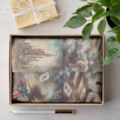 Papier Mousseline Alice's Whimsical Castle Quest Decoupage (Cadeau)