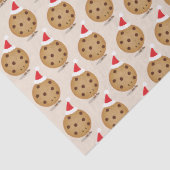 Papier Mousseline Alimentation Chocolat Chip Cookie Santa Hats Noël (Détail)
