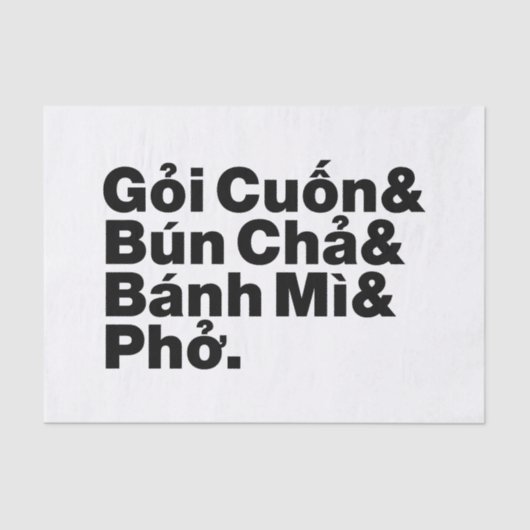 Papier Mousseline Alimentation de rue vietnamienne (Recto)