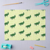Papier Mousseline Alligator en jaune (Artisanat)