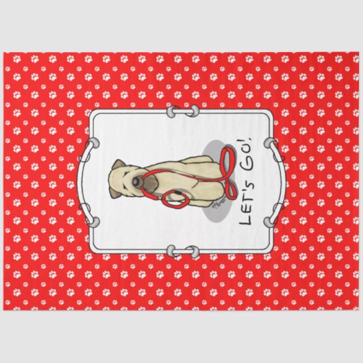 Papier Mousseline Allons-y ! Marche à pied à Terrier Chien (1b2) (Recto)