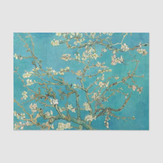 Papier Mousseline Almond Blossom par Vincent van Gogh (Recto)