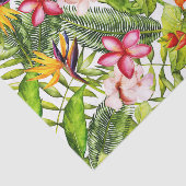 Papier Mousseline Aloha fleurs exotiques tropicales de jungle (Détail)