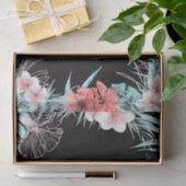 Papier Mousseline Aloha Luau Botanique Aloha rose Gold Tropical (Cadeau)