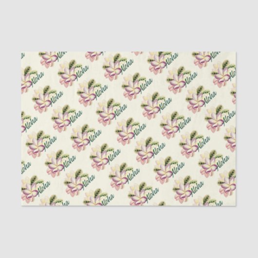 Papier Mousseline Aloha Plumeria (Recto)