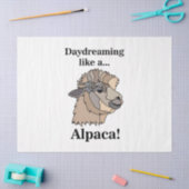 Papier Mousseline Alpaca Llama Cute Funny Birthday (Artisanat)