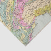 Papier Mousseline Alpenlander - carte d'atlas des Alpes (Détail)