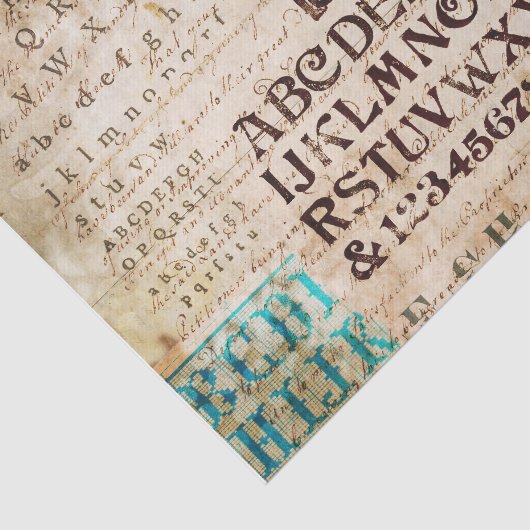 Papier Mousseline Alphabet (Détail)