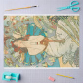 Papier Mousseline Alphonse Mucha Art Déco Déco Art Nouveau (Artisanat)