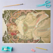 Papier Mousseline Alphonse Mucha Art Déco Déco Art Nouveau (Artisanat)