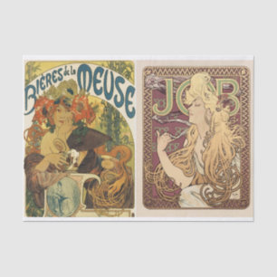Papier Mousseline Alphonse Mucha Art Nouveau Pour Les Artistes