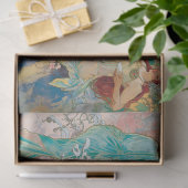 Papier Mousseline Alphonse Mucha Art Nouveau Saisons Découpage (Cadeau)