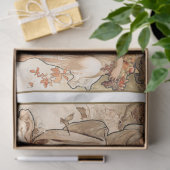 Papier Mousseline Alphonse Mucha Art Nouveau Saisons Découpage (Cadeau)