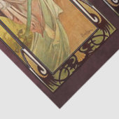 Papier Mousseline Alphonse Mucha, Le Temps du Jour (Détail)