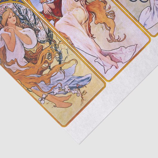Papier Mousseline Alphonse Mucha | Les Saisons - 1897 (Détail)