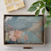 Papier Mousseline Alphonse Mucha Style Chat blanc (Cadeau)