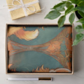 Papier Mousseline Alphonse Mucha Style Chat orange (Cadeau)