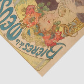 Papier Mousseline Alphonse Mucha Vintage papier découpage d'antiquit (Détail)