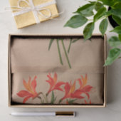 Papier Mousseline Alstroemeria Aurantiaca par Arentina Arendsen (Cadeau)