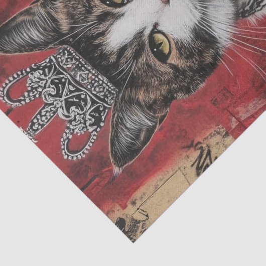 Papier Mousseline Altesse royale du chat6 (Détail)