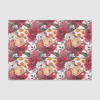 Amaryllis et Chrysanthèmes Motif floral
