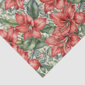 Papier Mousseline Amaryllis géant rouge de vacances (Détail)