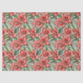 Papier Mousseline Amaryllis géant rouge de vacances (Recto)