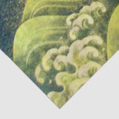 Papier Mousseline AMATERASU, GODDESS SOLEIL JAUNE Vert Jaune (Détail)