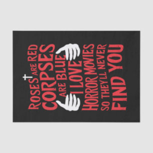 Papier Mousseline Amateurs de films d'horreur Halloween film d'horre