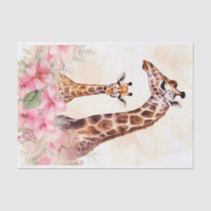 Papier Mousseline Amateurs de girafe de la jungle de découpage Papie