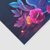 Papier Mousseline Amateurs de musique de découpage cool (Détail)