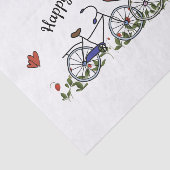 Papier Mousseline Amateurs de vélo Valentine (Détail)