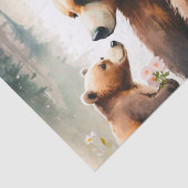 Papier Mousseline Amateurs d'ours d'aquarelle découvre (Détail)