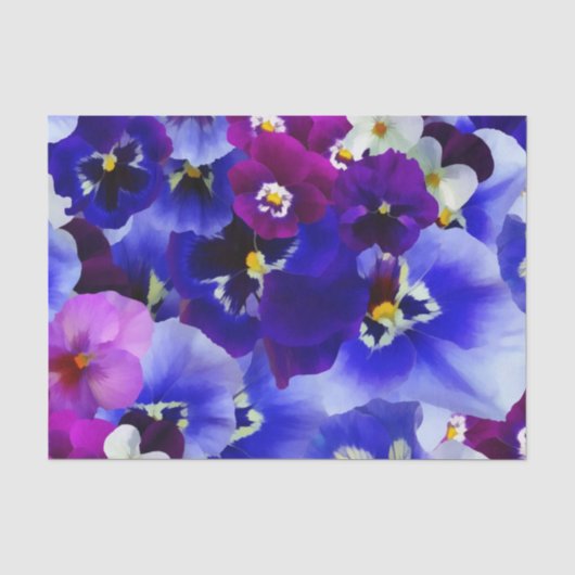 Papier Mousseline Ambiance florale (Recto)