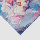 Papier Mousseline Âme d'un ange, Pastel Papier Collage (Détail)