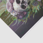 Papier Mousseline Âme éternelle, Crâne gothique, Mère Nature Découpa (Détail)