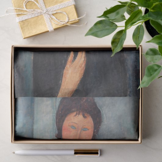 Papier Mousseline Amedeo Modigliani - Femme aux yeux bleus (Cadeau)