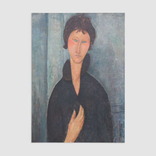 Papier Mousseline Amedeo Modigliani - Femme aux yeux bleus