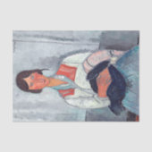 Papier Mousseline Amedeo Modigliani - Femme tzigane avec bébé (Recto)