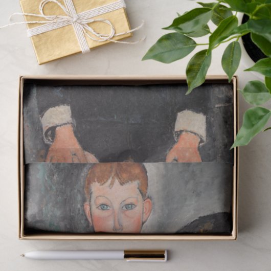 Papier Mousseline Amedeo Modigliani - Garçon en Sailor (Cadeau)