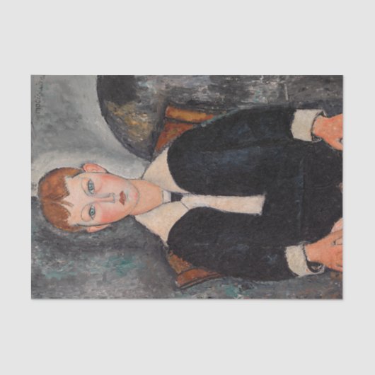 Papier Mousseline Amedeo Modigliani - Garçon en Sailor (Recto)