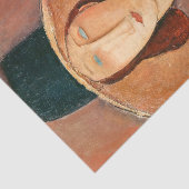 Papier Mousseline Amedeo Modigliani - Jeanne Hebuterne en grand Casq (Détail)