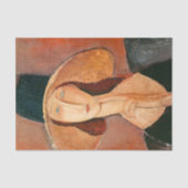 Papier Mousseline Amedeo Modigliani - Jeanne Hebuterne en grand Casq (Recto)